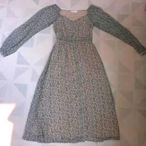 Oak + Fort floral dress